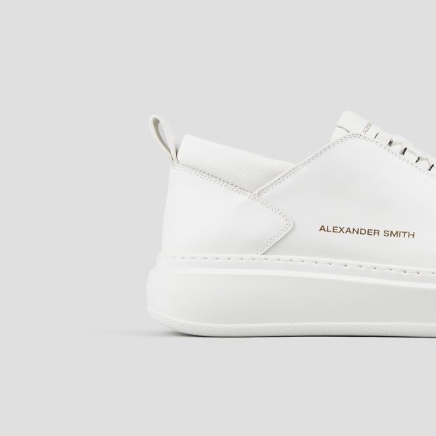 Sneakers Alexander Smith wembley man in white leather and saffiano leather details - 2