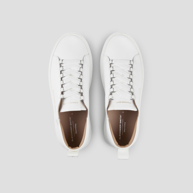Sneakers Alexander Smith wembley man in white leather and saffiano leather details - 5