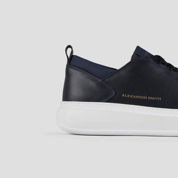 Sneakers Alexander Smith wembley man in smooth blue leather - 2