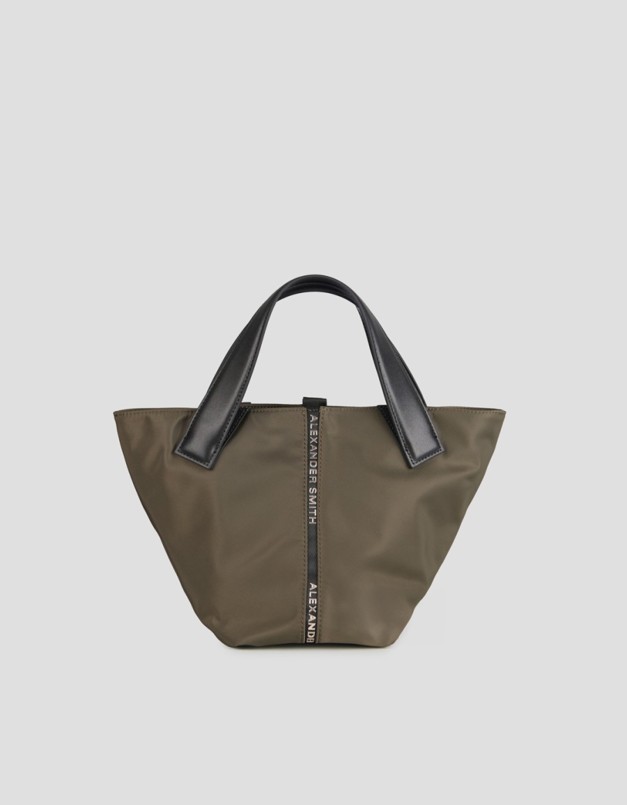 Sneakers Alexander Smith lauren small handbag with shoulder strap in military green nylon - 1