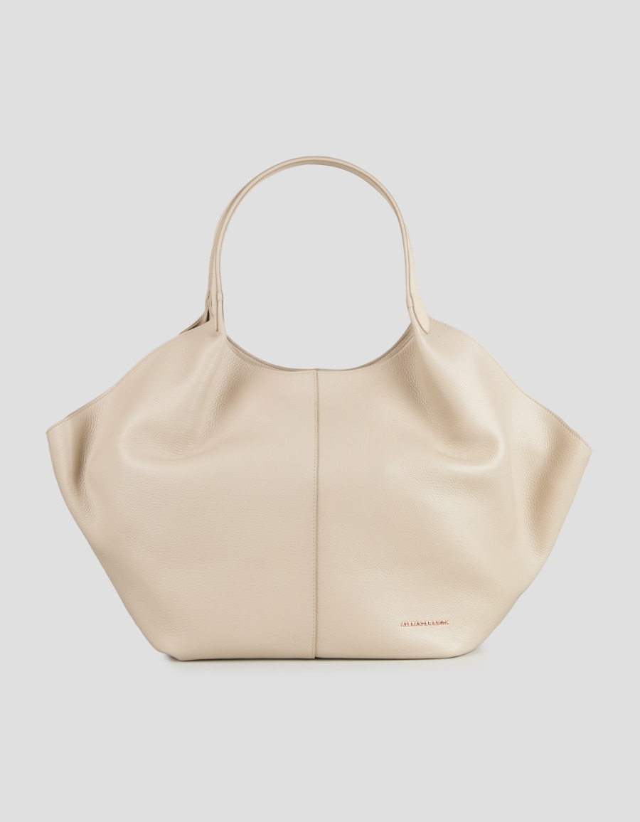 Sneakers Alexander Smith rachel large shoulder bag in dark ivory tumbled leather - 1