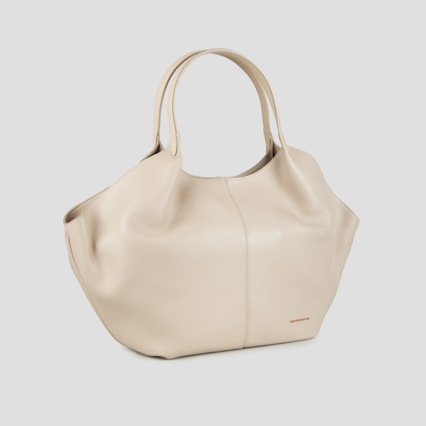 Sneakers Alexander Smith rachel large shoulder bag in dark ivory tumbled leather - 3