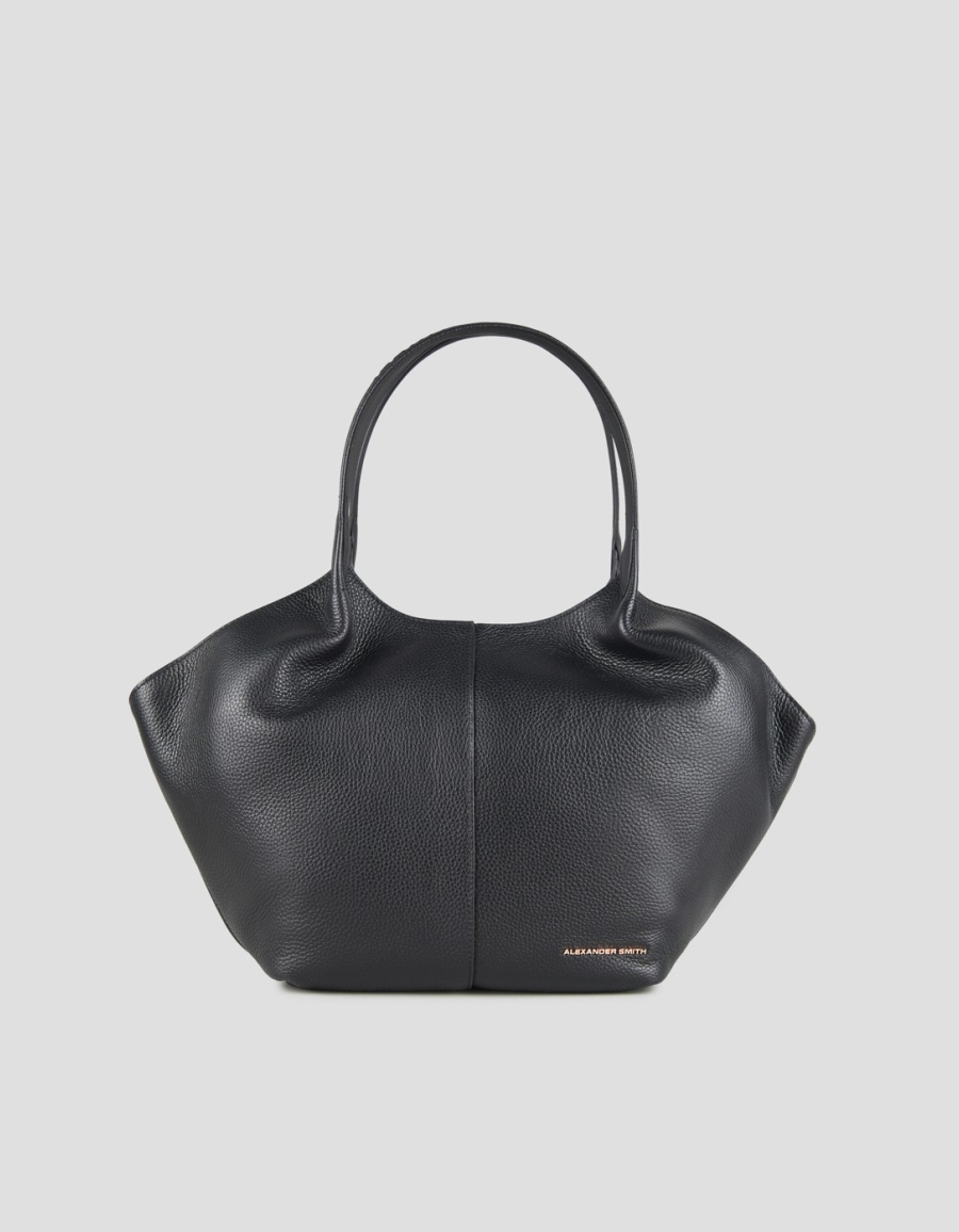 Sneakers Alexander Smith rachel medium shoulder bag in black tumbled leather - 1