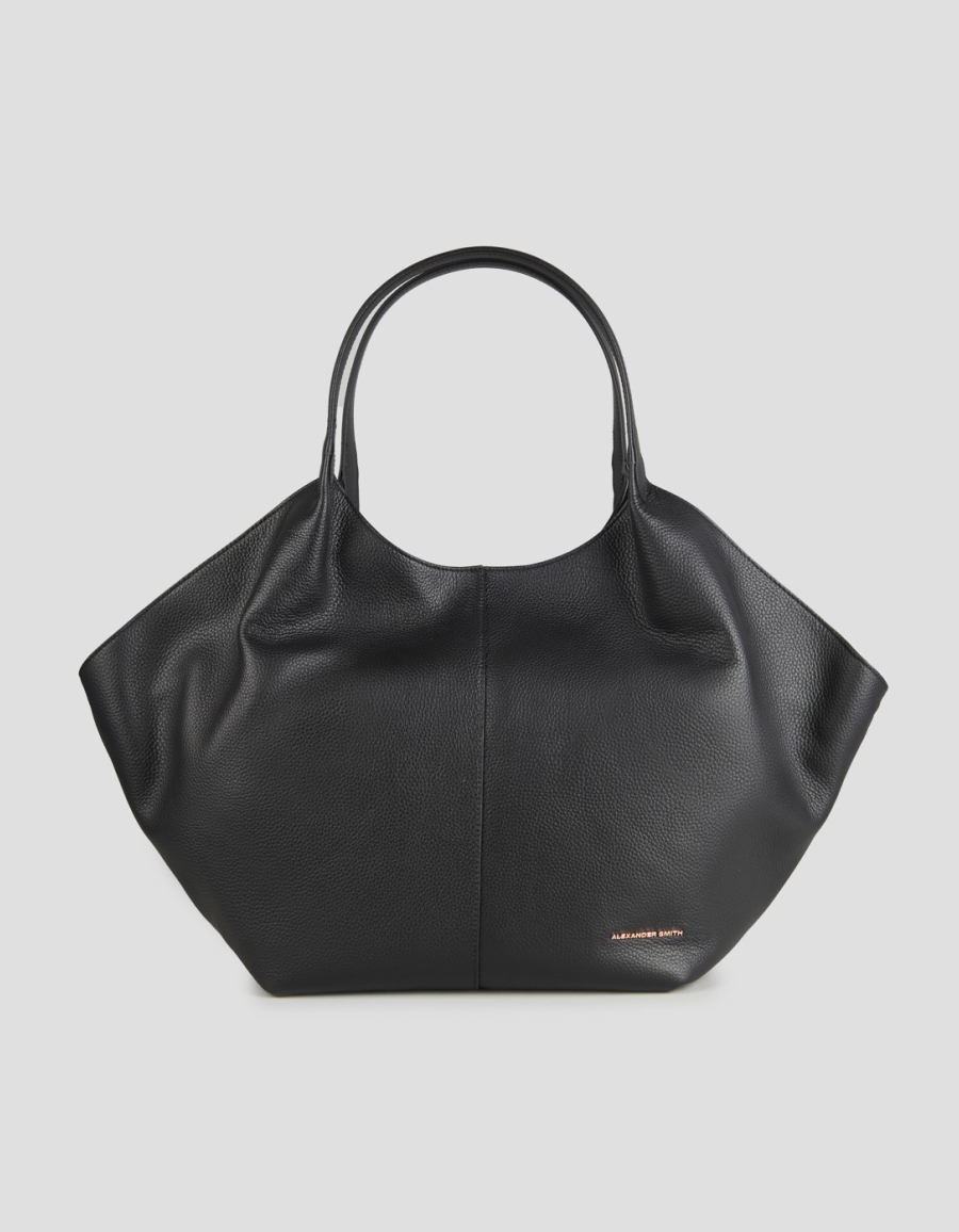 Sneakers Alexander Smith rachel large shoulder bag in black tumbled leather - 1