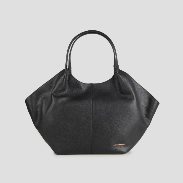 Sneakers Alexander Smith rachel large shoulder bag in black tumbled leather - 1