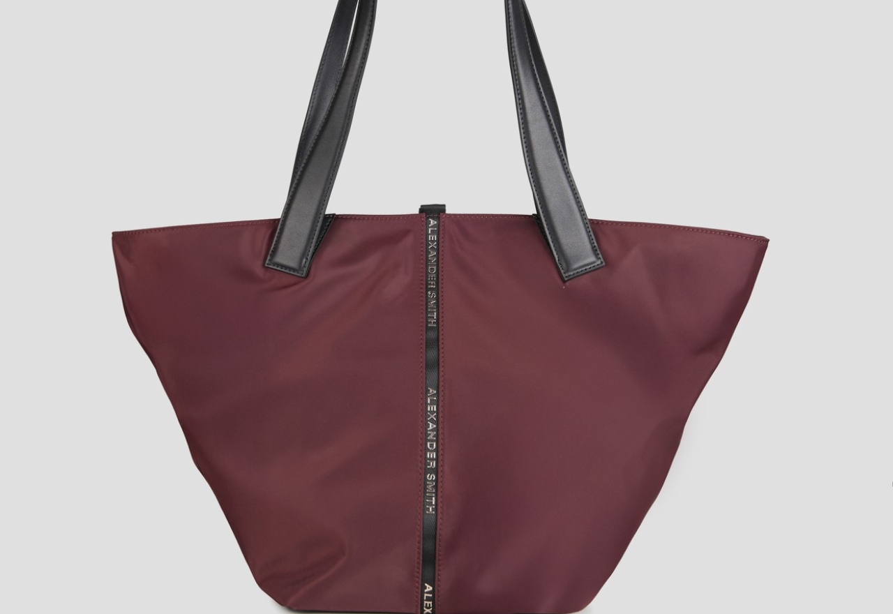 Sneakers Alexander Smith lauren large shoulder bag in bordeaux nylon - 1