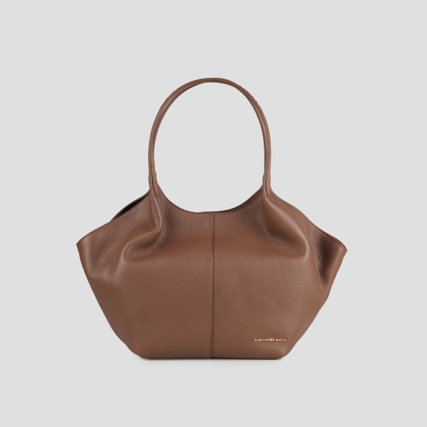 Sneakers Alexander Smith rachel medium shoulder bag in brown tumbled leather - 1