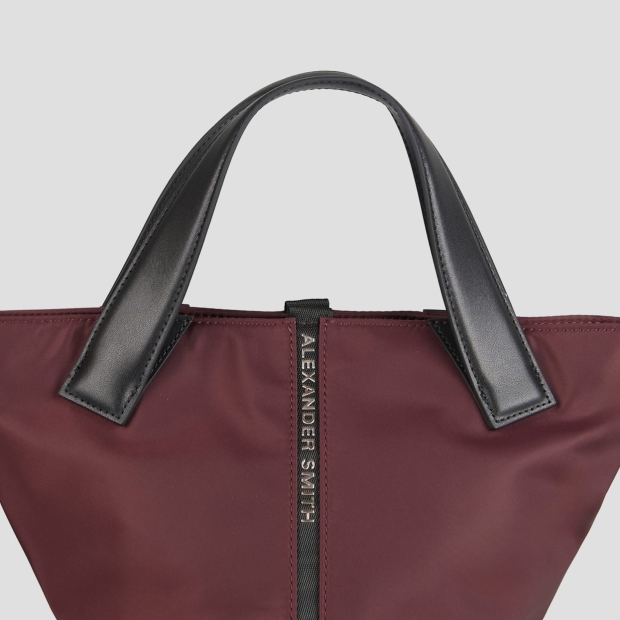 Sneakers Alexander Smith lauren small handbag with shoulder strap in bordeaux nylon - 5