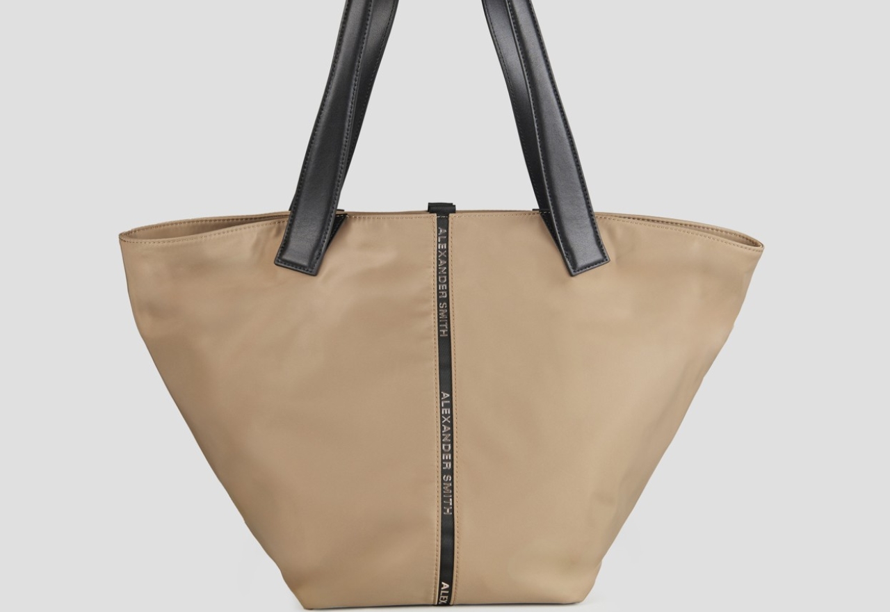 Sneakers Alexander Smith lauren large shoulder bag in beige nylon - 1