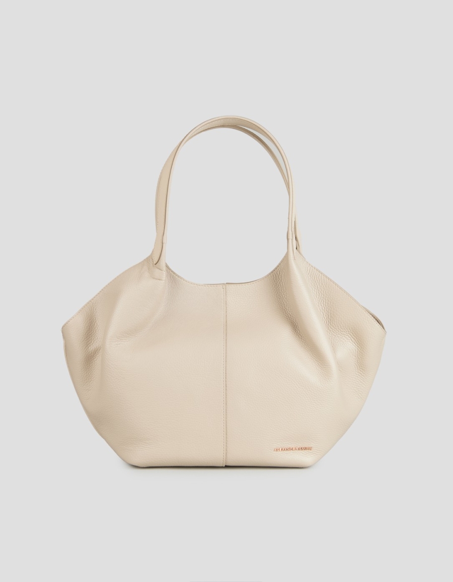 Sneakers Alexander Smith rachel medium shoulder bag in dark ivory tumbled leather - 1