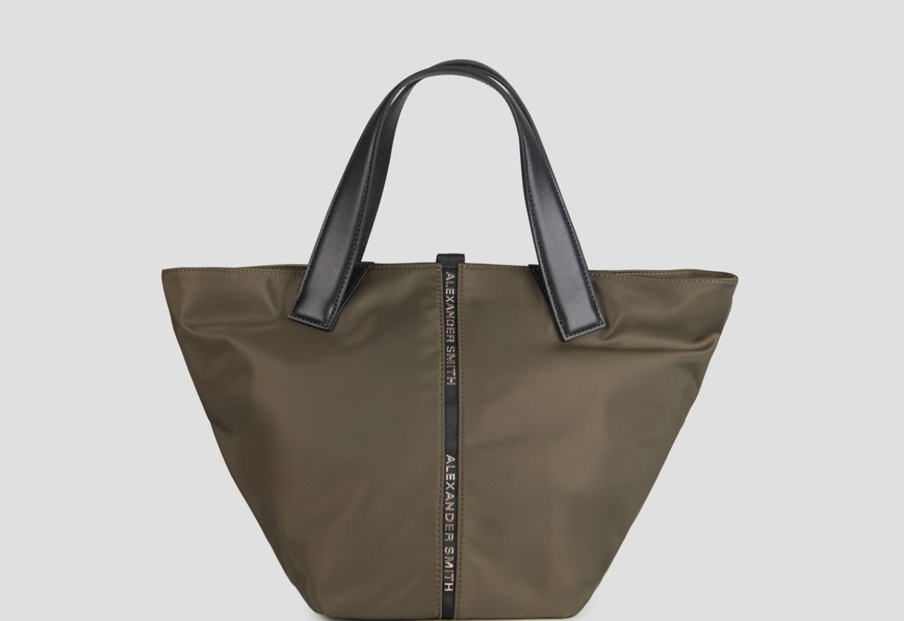 Sneakers Alexander Smith lauren medium handbag with shoulder strap in military green nylon - 1