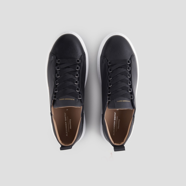 Sneakers Alexander Smith wembley man in soft black leather - 5