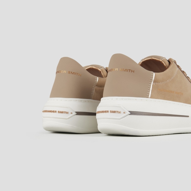 Sneakers Alexander Smith lancaster woman in cognac suede and rubberized leather heel - 5