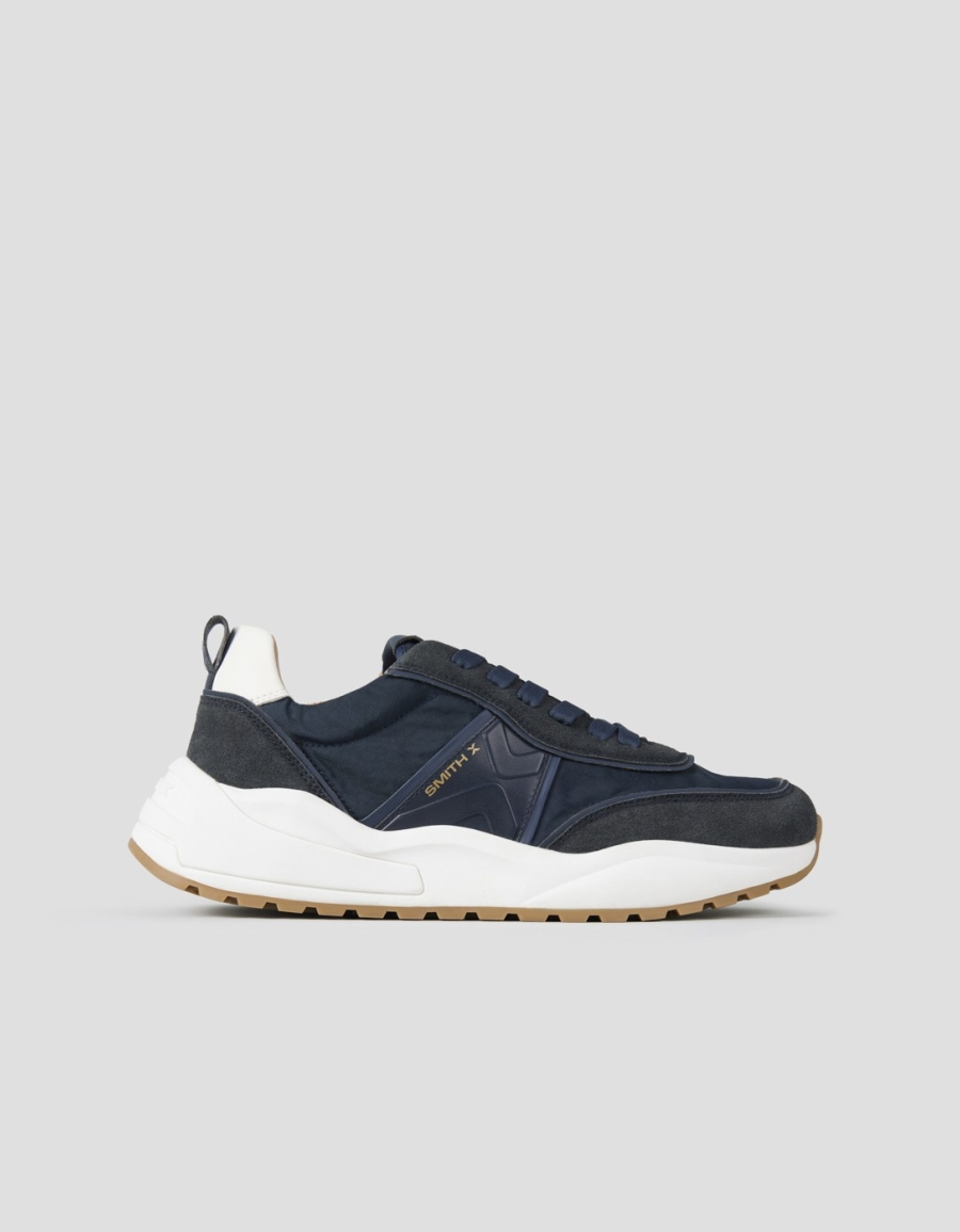 Sneakers Alexander Smith blaze man in blue suede and nylon - 1