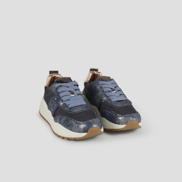 Sneakers Alexander Smith blaze woman in blue nylon and laminated - 3