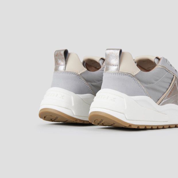 Sneakers Alexander Smith blaze woman in avio nylon and silver laminated details - 5