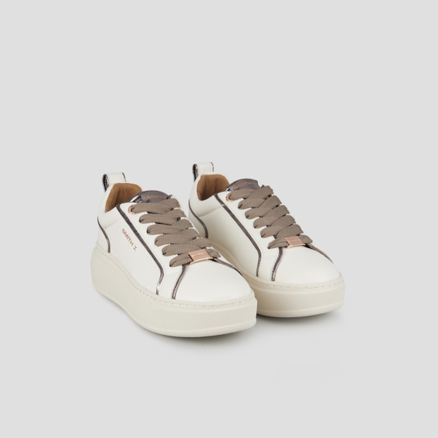 Sneakers Alexander Smith stone woman in white and silver laminated details - 3