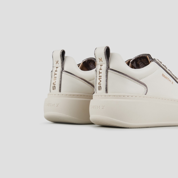 Sneakers Alexander Smith stone woman in white and silver laminated details - 4