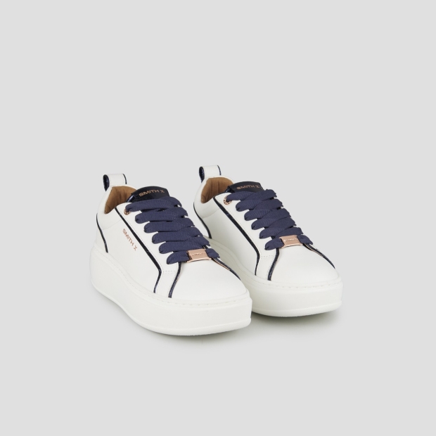 Sneakers Alexander Smith stone woman in white and blue laminated details - 3