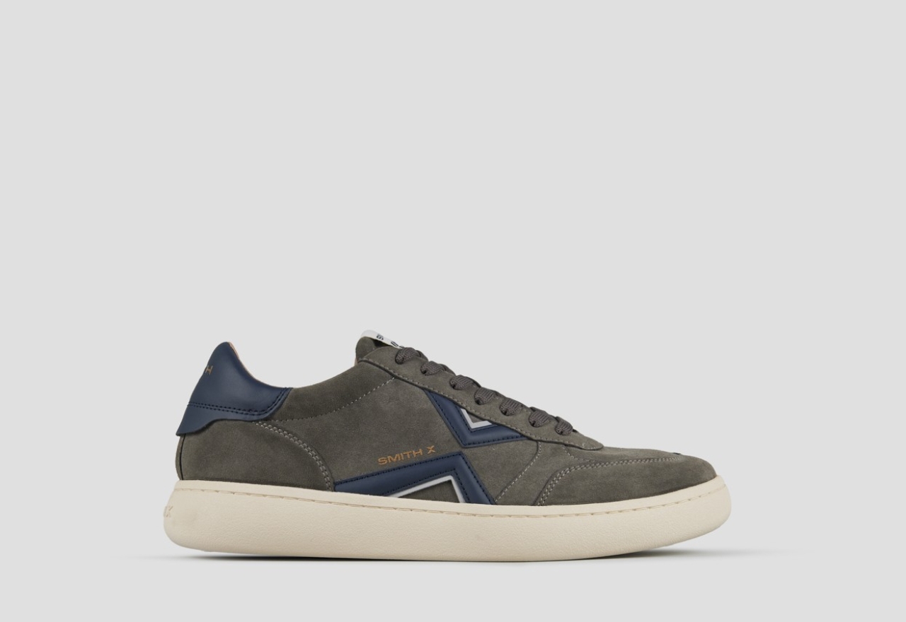 Sneakers Alexander Smith ocean man in grey suede and blue details - 1
