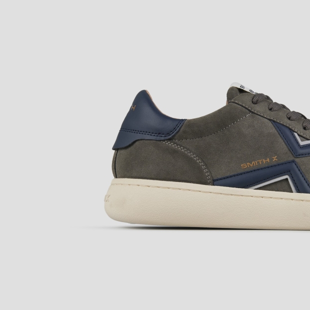 Sneakers Alexander Smith ocean man in grey suede and blue details - 2