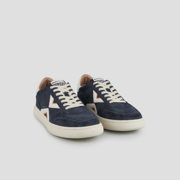 Sneakers Alexander Smith ocean man in blue suede and white details - 3