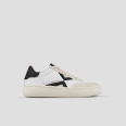 Ocean Woman in white with black side logo and heel