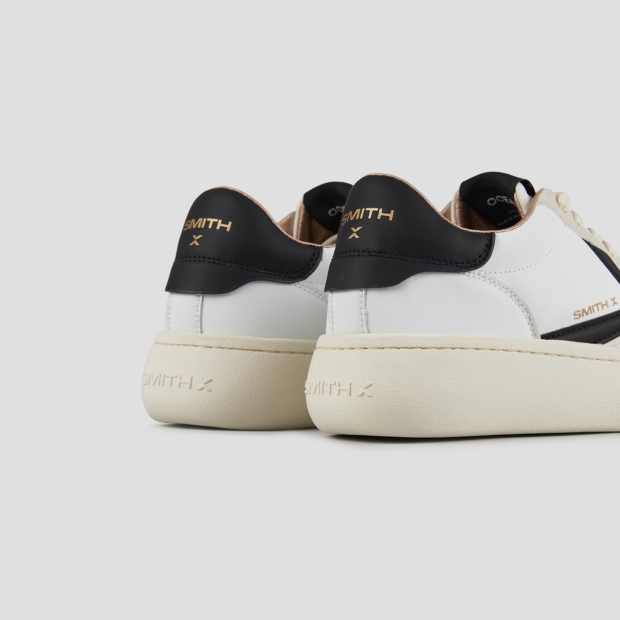 Sneakers Alexander Smith ocean woman in white with black side logo and heel - 5