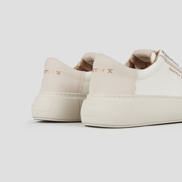 Sneakers Alexander Smith pearl woman in white and cream heel - 4