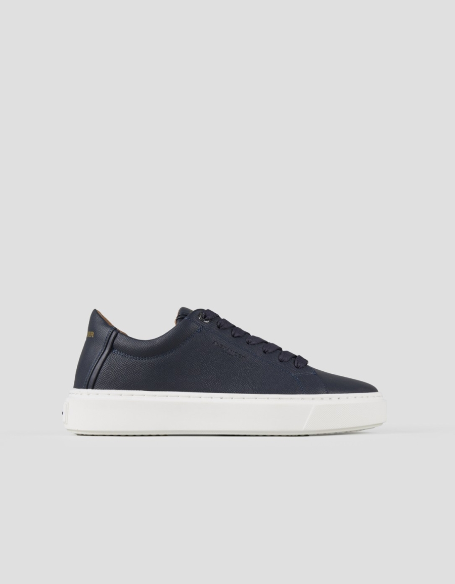 Sneakers Alexander Smith london man in blue palmellato leather - 1