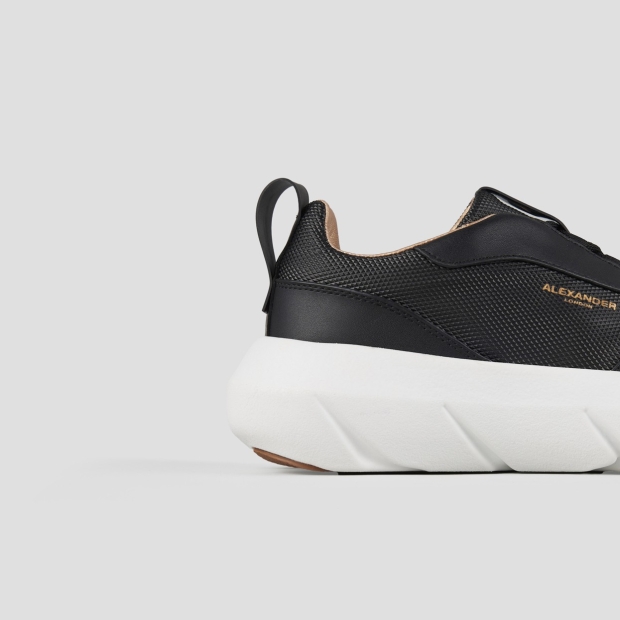 Sneakers Alexander Smith eclipse woman in black leather and technical fabric - 2