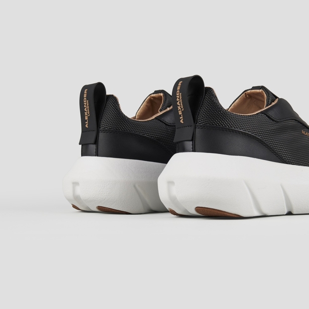 Sneakers Alexander Smith eclipse woman in black leather and technical fabric - 4