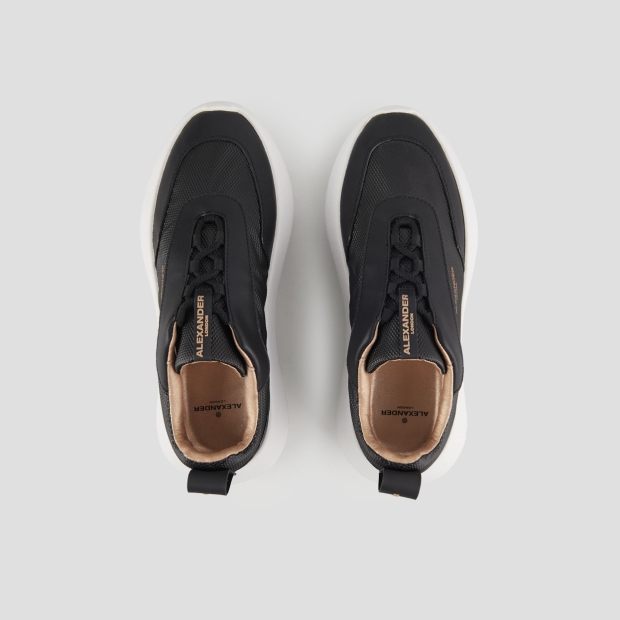 Sneakers Alexander Smith eclipse woman in black leather and technical fabric - 5