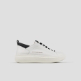 Wembley Man High Frequency in smooth white leather and black details