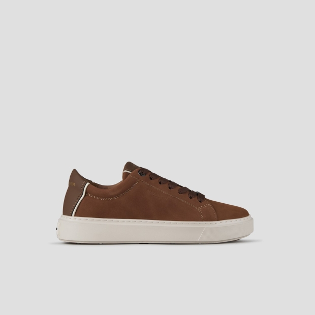 Sneakers Alexander Smith london man in cognac nubuck and leather heel - 1