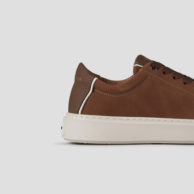 Sneakers Alexander Smith london man in cognac nubuck and leather heel - 2