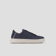 London Man in blue nubuck and leather heel