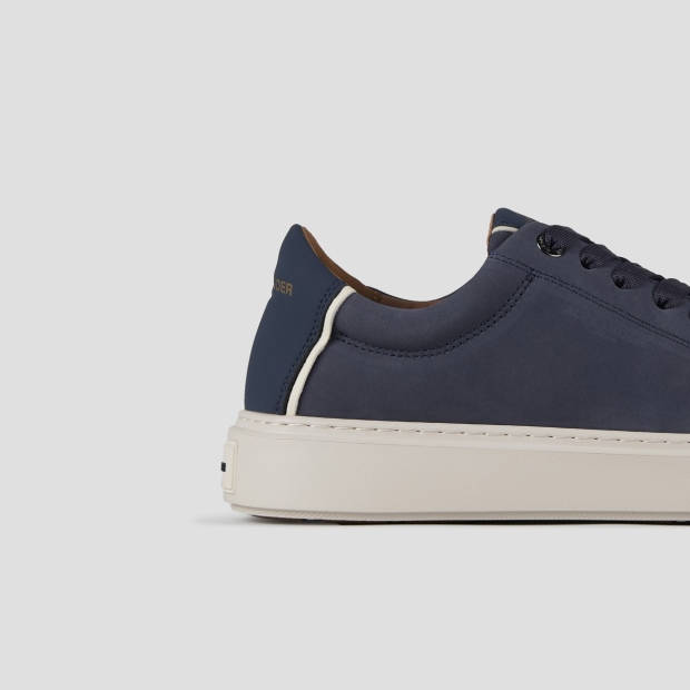 Sneakers Alexander Smith london man in blue nubuck and leather heel - 2