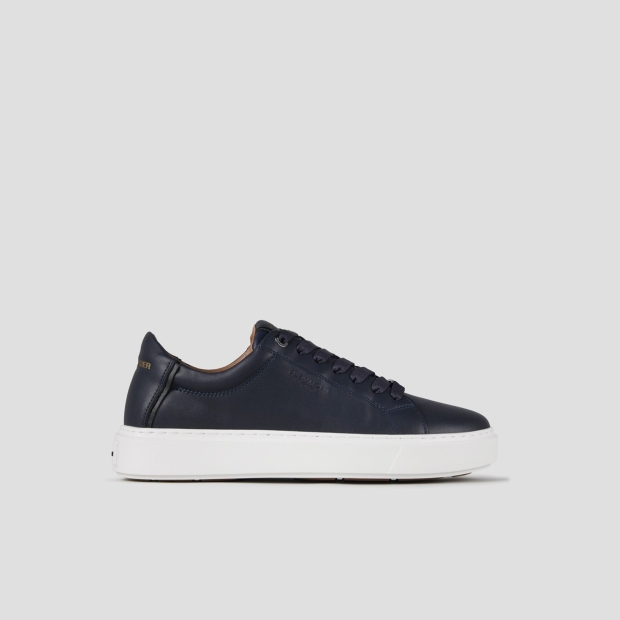Sneakers Alexander Smith london man in blue smooth leather - 1