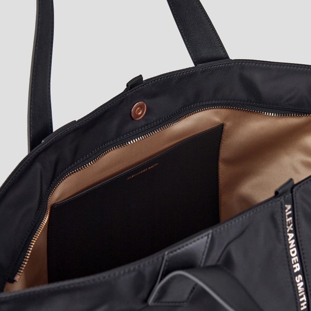 Sneakers Alexander Smith lauren large handbag with shoulder strap in black nylon - 6