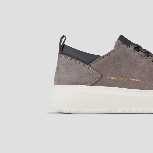 Sneakers Alexander Smith wembley man in grey bottalato nubuck and smooth leather details - 2