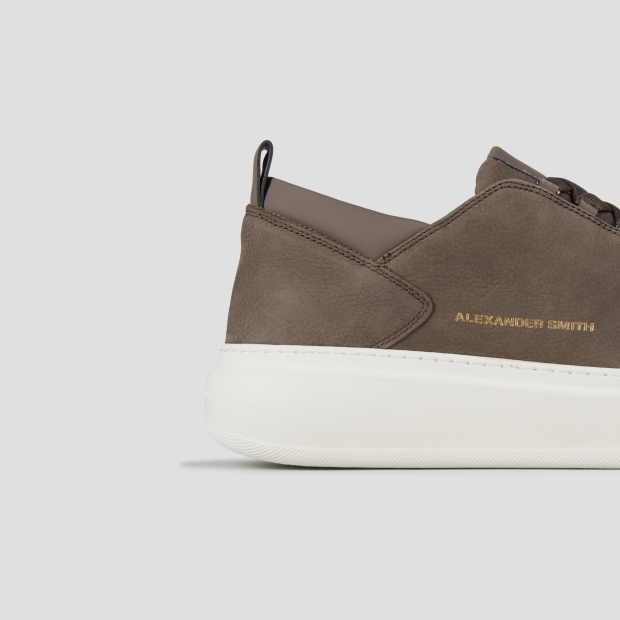 Sneakers Alexander Smith wembley man in brown bottalato nubuck and smooth leather details - 2