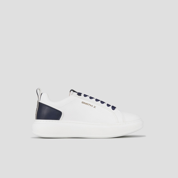 Sneakers Alexander Smith stone man in white and blue heel - 1