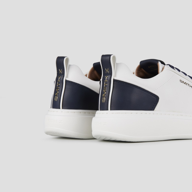 Sneakers Alexander Smith stone man in white and blue heel - 4