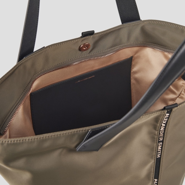 Sneakers Alexander Smith lauren large shoulder bag in military green nylon - 6