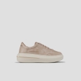 Lancaster Woman in beige suede and rubberized leather heel