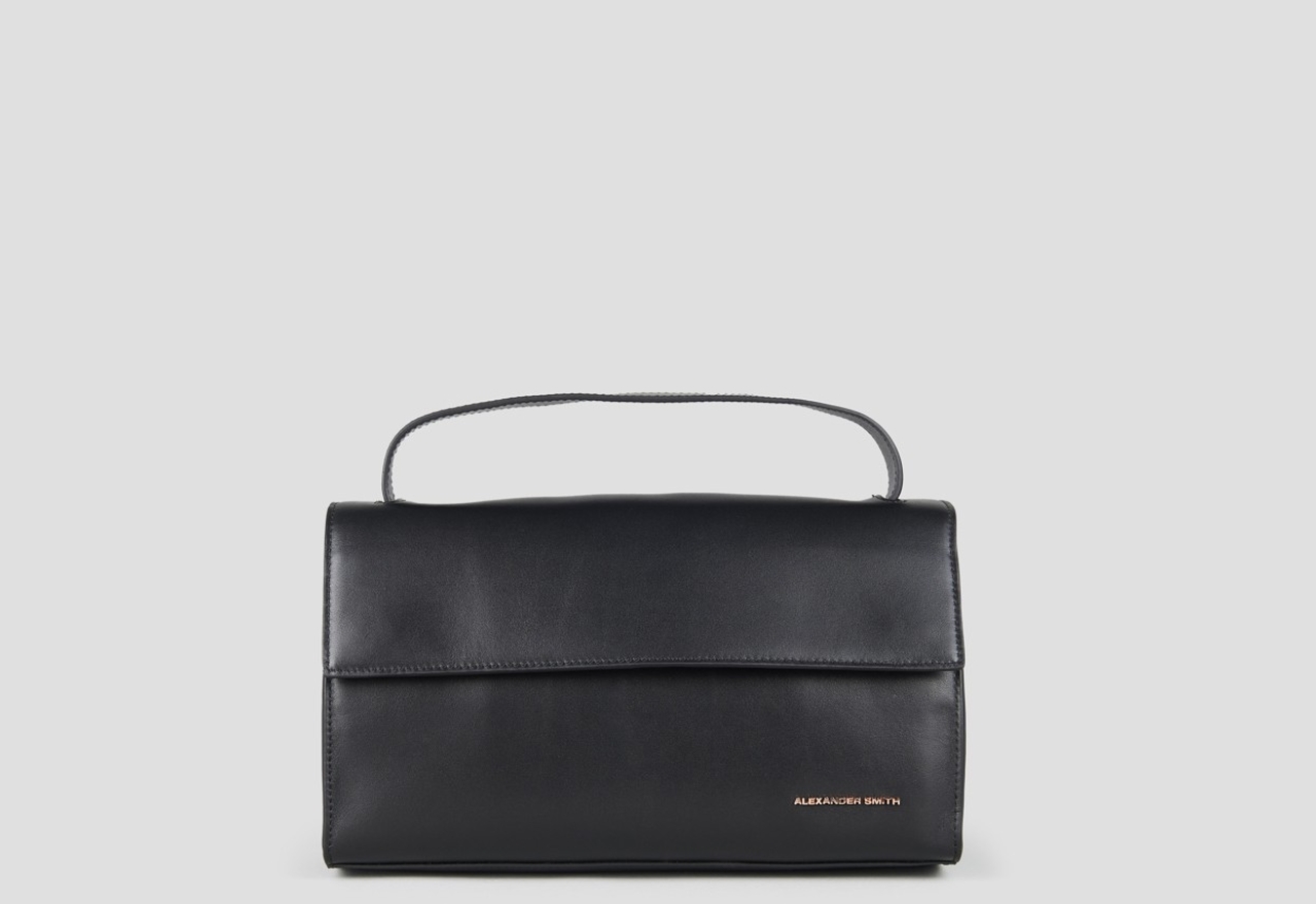 Sneakers Alexander Smith holly shoulder bag with shoulder strap in smooth black leather - 1