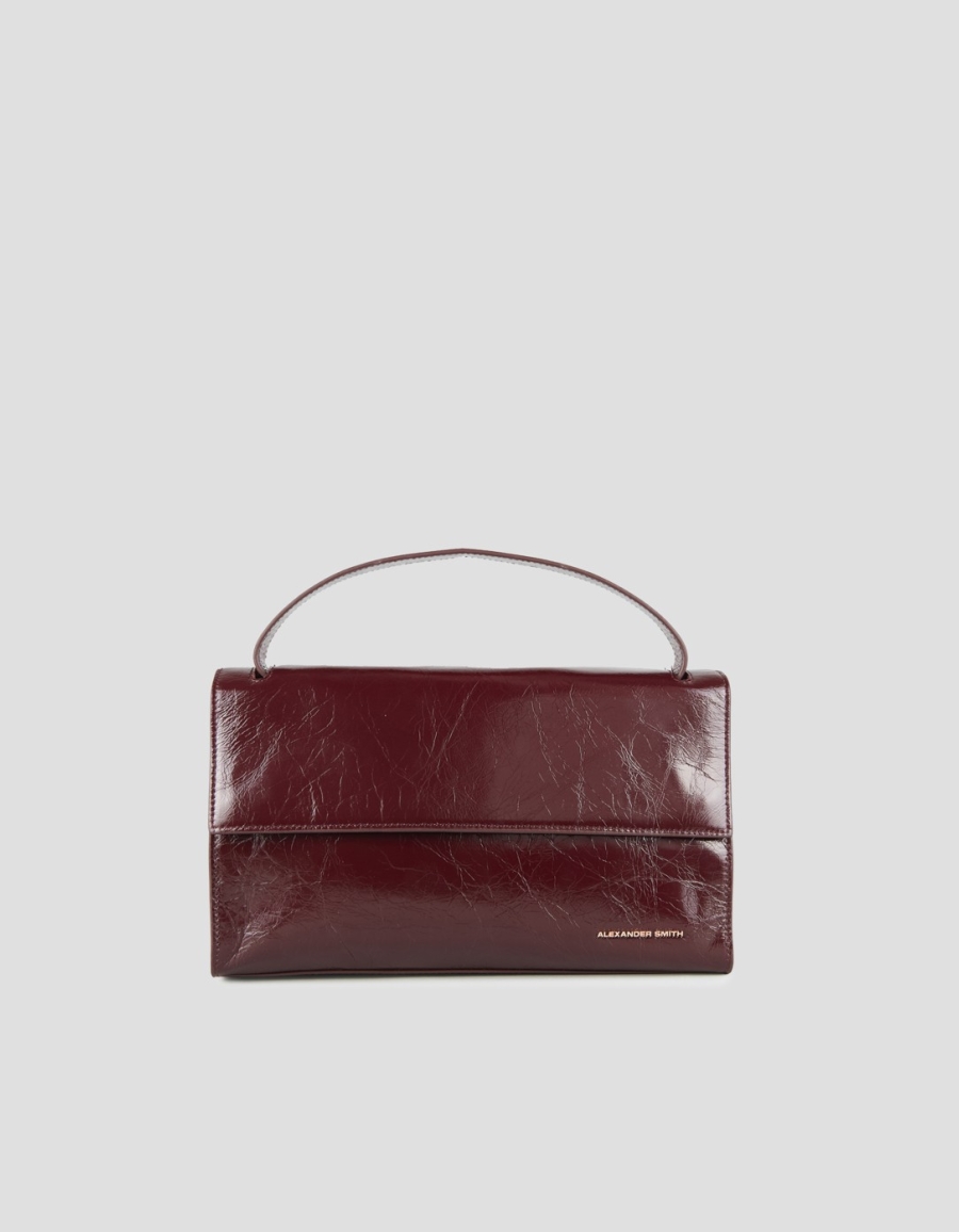 Sneakers Alexander Smith holly shoulder bag with shoulder strap in burgundy naplak leather - 1