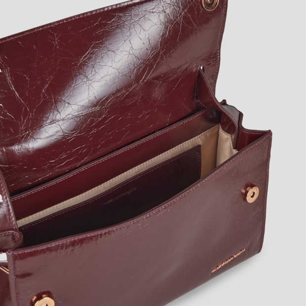 Sneakers Alexander Smith holly shoulder bag with shoulder strap in burgundy naplak leather - 6