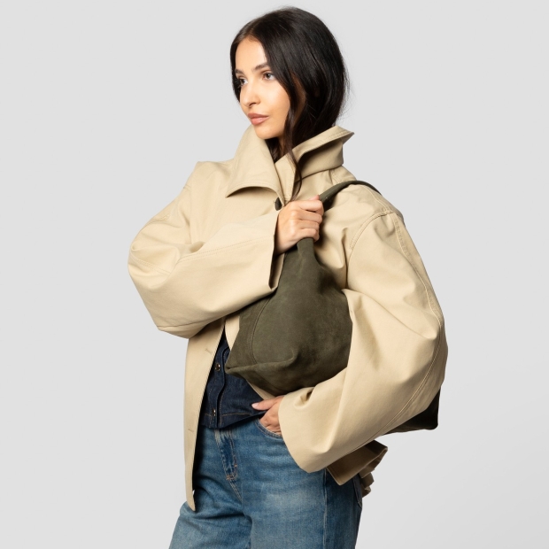 Sneakers Alexander Smith chloe shoulder bag in olive green suede - 2